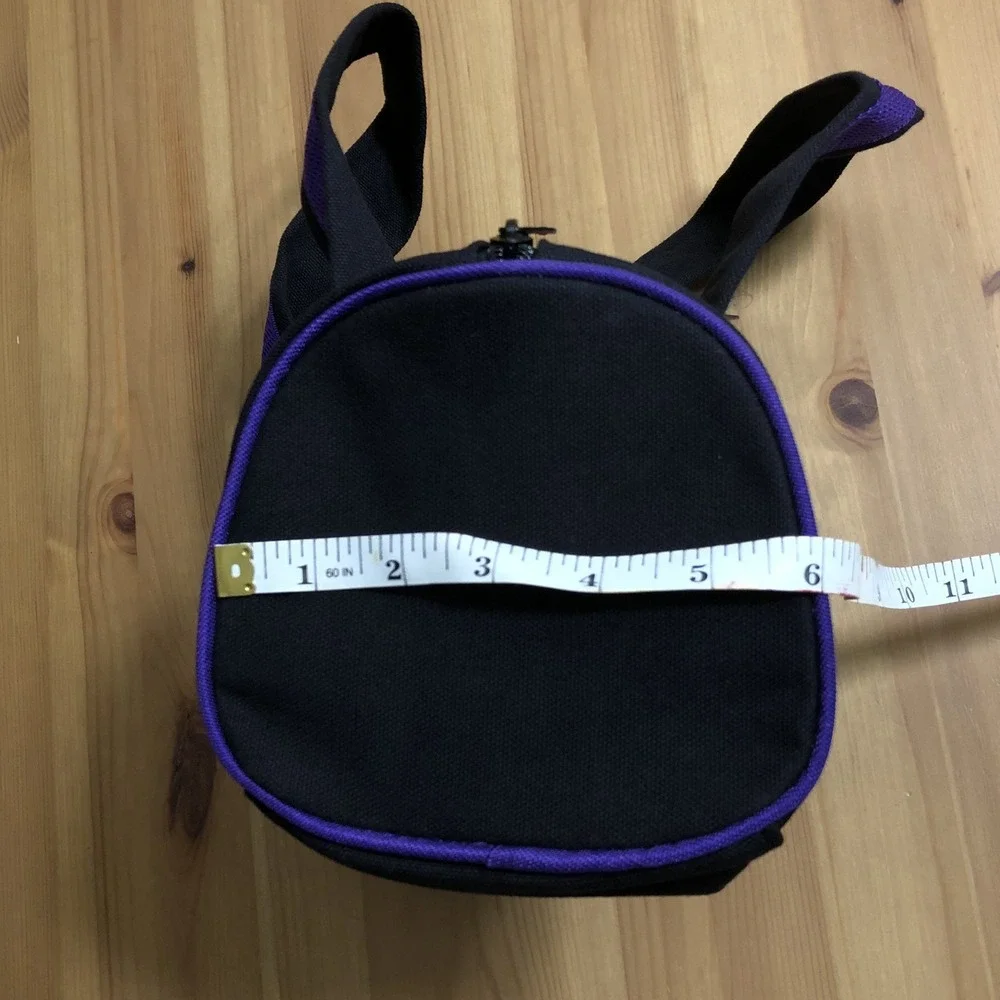 Baltimore Ravens Canvas Duffle Bag Purple Straps Small Black
